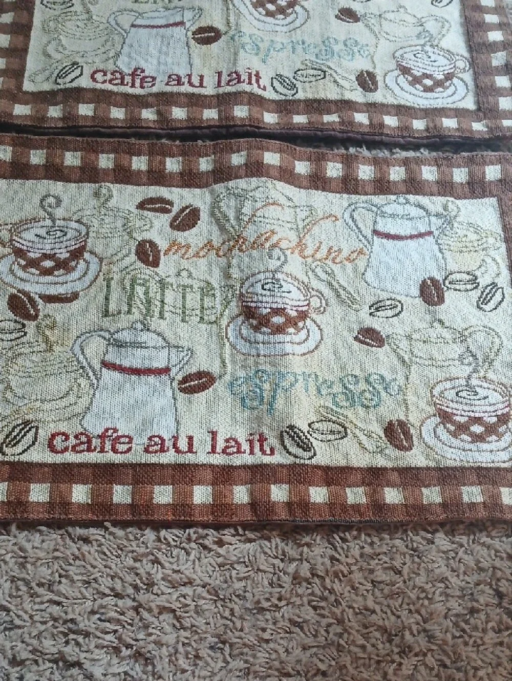 Cafe au Lait Brown Kitchen Placemats - Set of 2